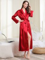 Long bridal robe