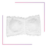 New Style Seamless Strapless Bra | Ladies Floral Lace Thin Removable Padded Strapless Bra