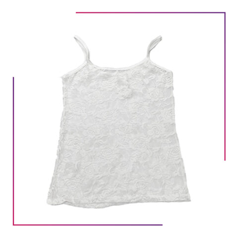 White COlor Net Camisole